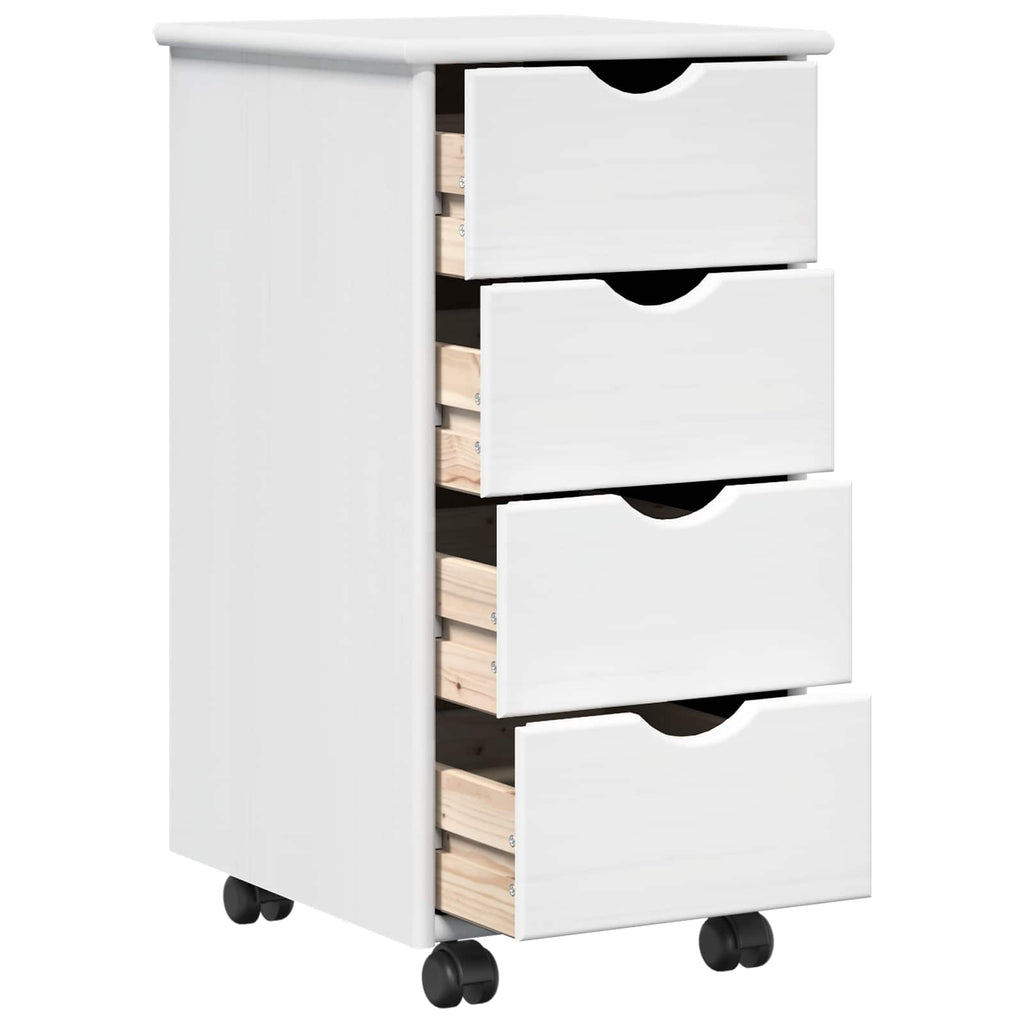 Mobile con Ruote con ruota Bianco 34 x 39 x 65,5 cm