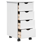 Mobile con Ruote con ruota Bianco 34 x 39 x 65,5 cm