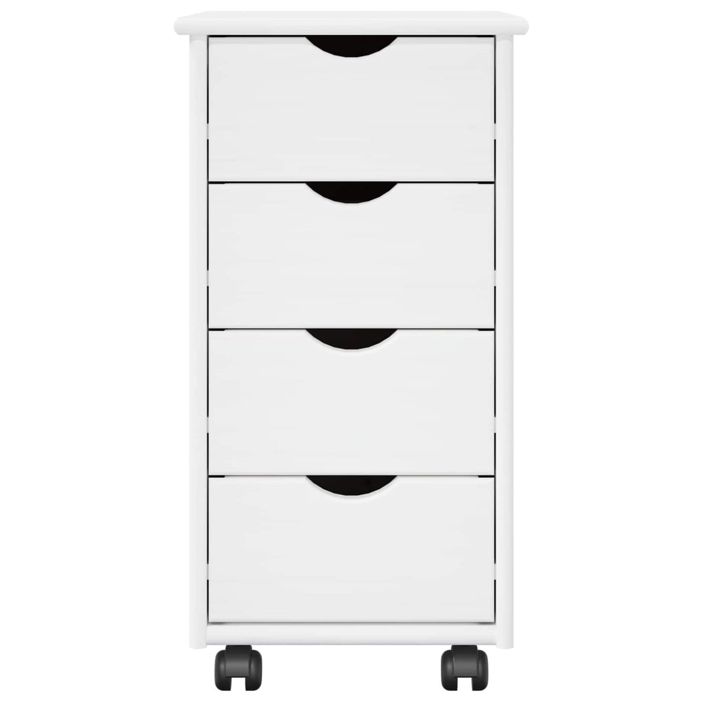 Mobile con Ruote con ruota Bianco 34 x 39 x 65,5 cm