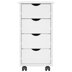 Mobile con Ruote con ruota Bianco 34 x 39 x 65,5 cm