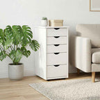 Armadietto Bianco 34 x 39 x 61,5 cm Legno di Pino Massello