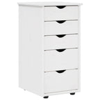 Armadietto Bianco 34 x 39 x 61,5 cm Legno di Pino Massello