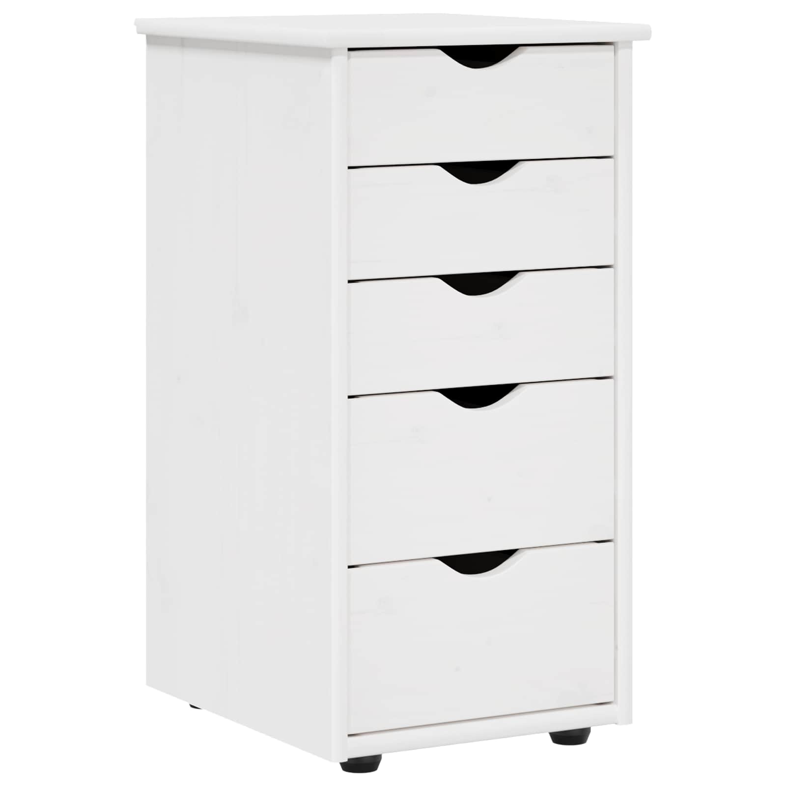 Armadietto Bianco 34 x 39 x 61,5 cm Legno di Pino Massello