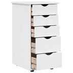 Armadietto Bianco 34 x 39 x 61,5 cm Legno di Pino Massello