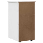 Armadietto Bianco 34 x 39 x 61,5 cm Legno di Pino Massello