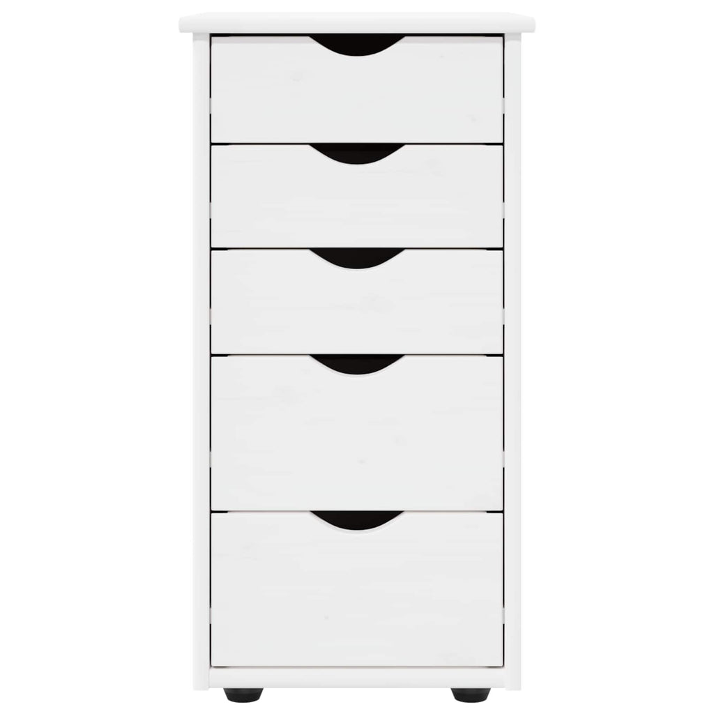 Armadietto Bianco 34 x 39 x 61,5 cm Legno di Pino Massello