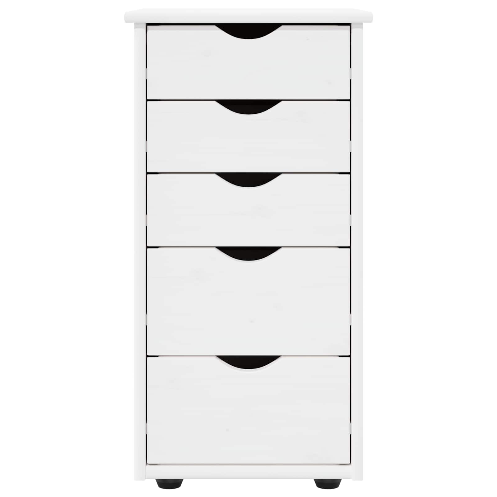Armadietto Bianco 34 x 39 x 61,5 cm Legno di Pino Massello