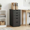 Armadietto Nero 34 x 39 x 61,5 cm Legno di Pino Massello