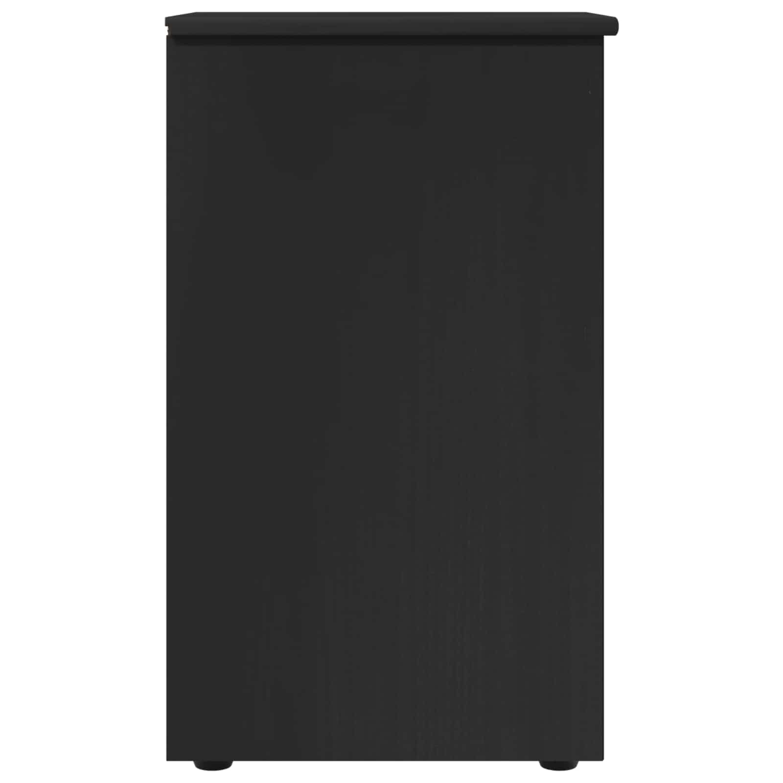 Armadietto Nero 34 x 39 x 61,5 cm Legno di Pino Massello