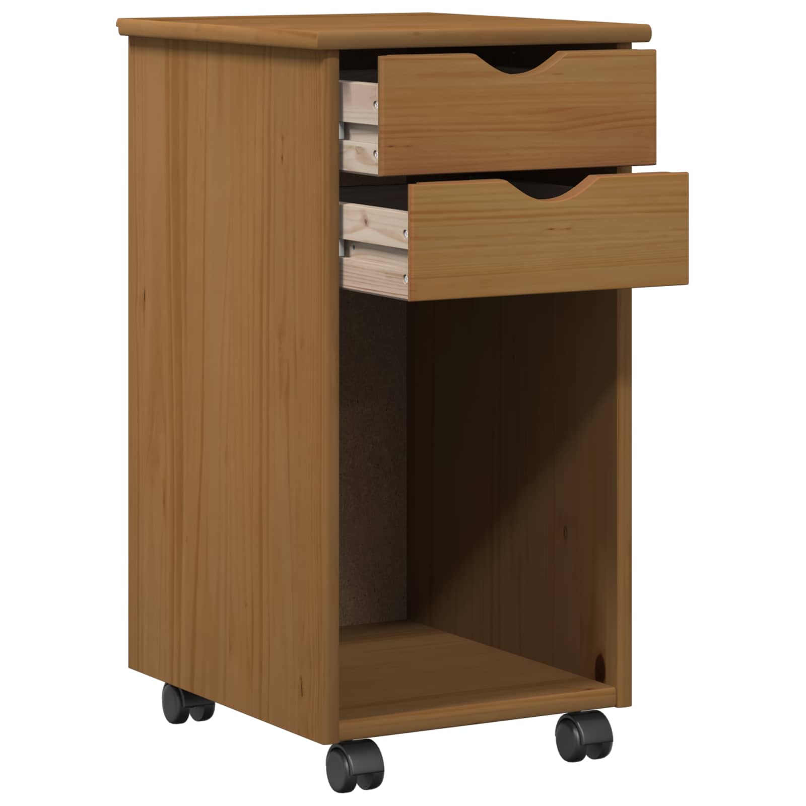 Mobile con Ruote Marrone Miele 34 x 39 x 65,5 cm