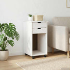 Mobile con Ruote Bianco 34 x 39 x 65,5 cm