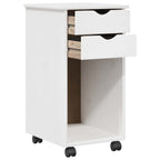 Mobile con Ruote Bianco 34 x 39 x 65,5 cm