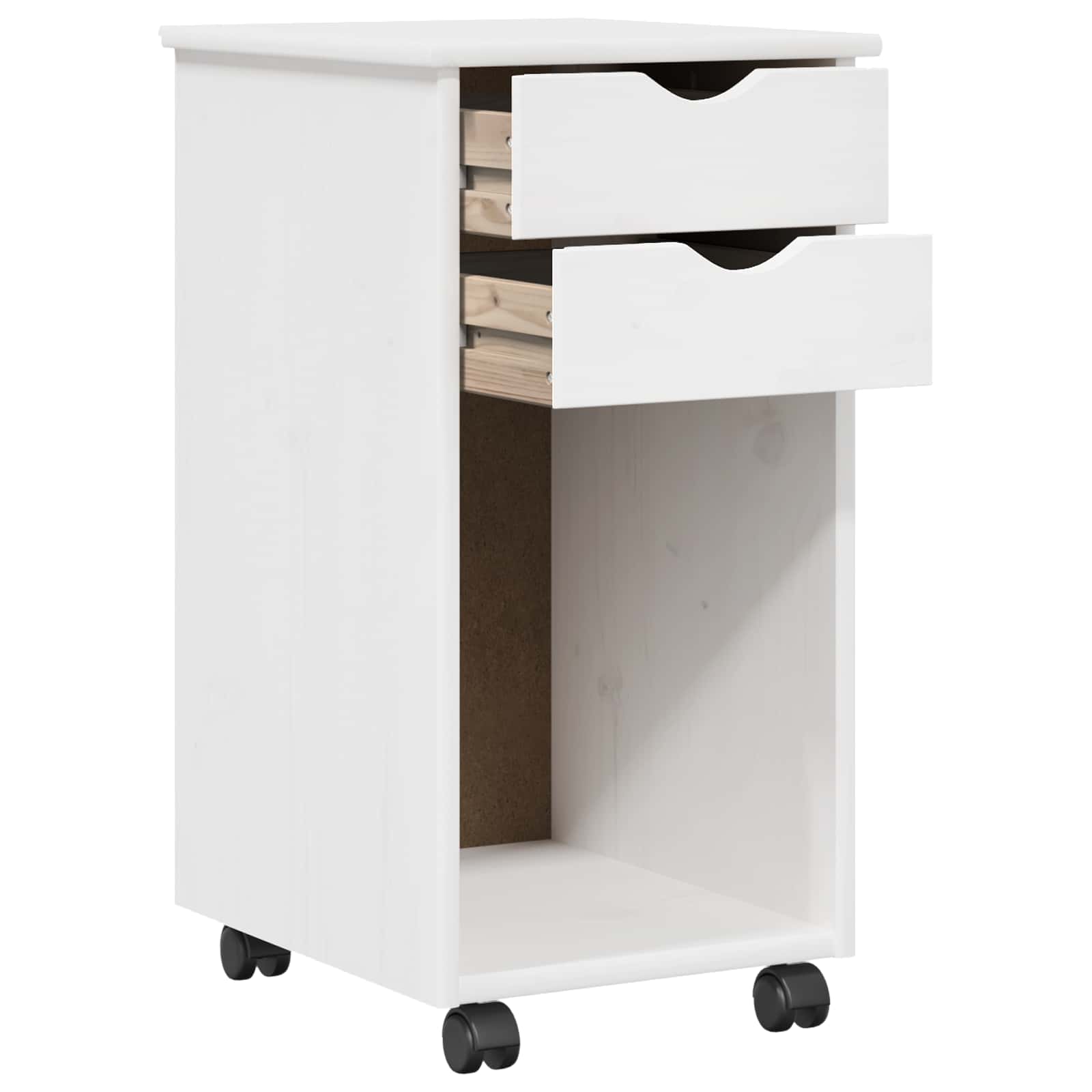 Mobile con Ruote Bianco 34 x 39 x 65,5 cm