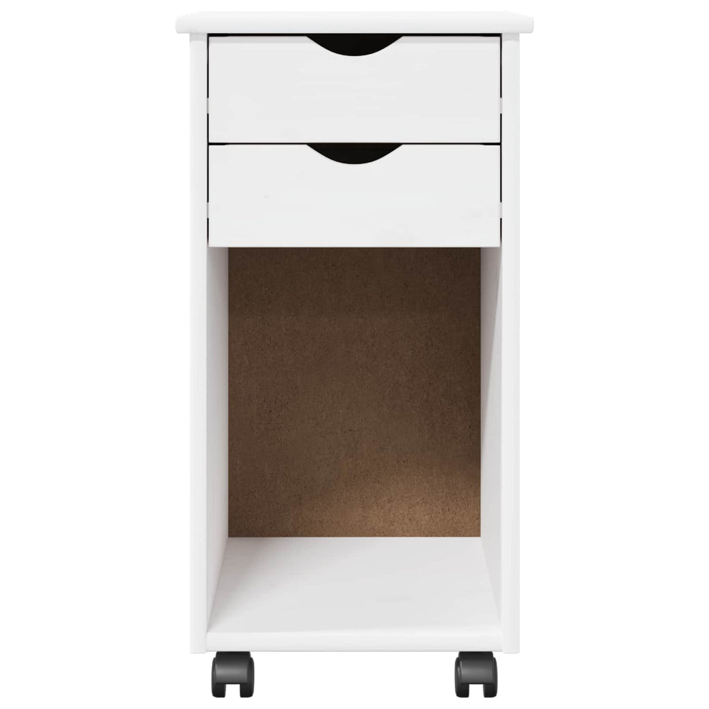 Mobile con Ruote Bianco 34 x 39 x 65,5 cm