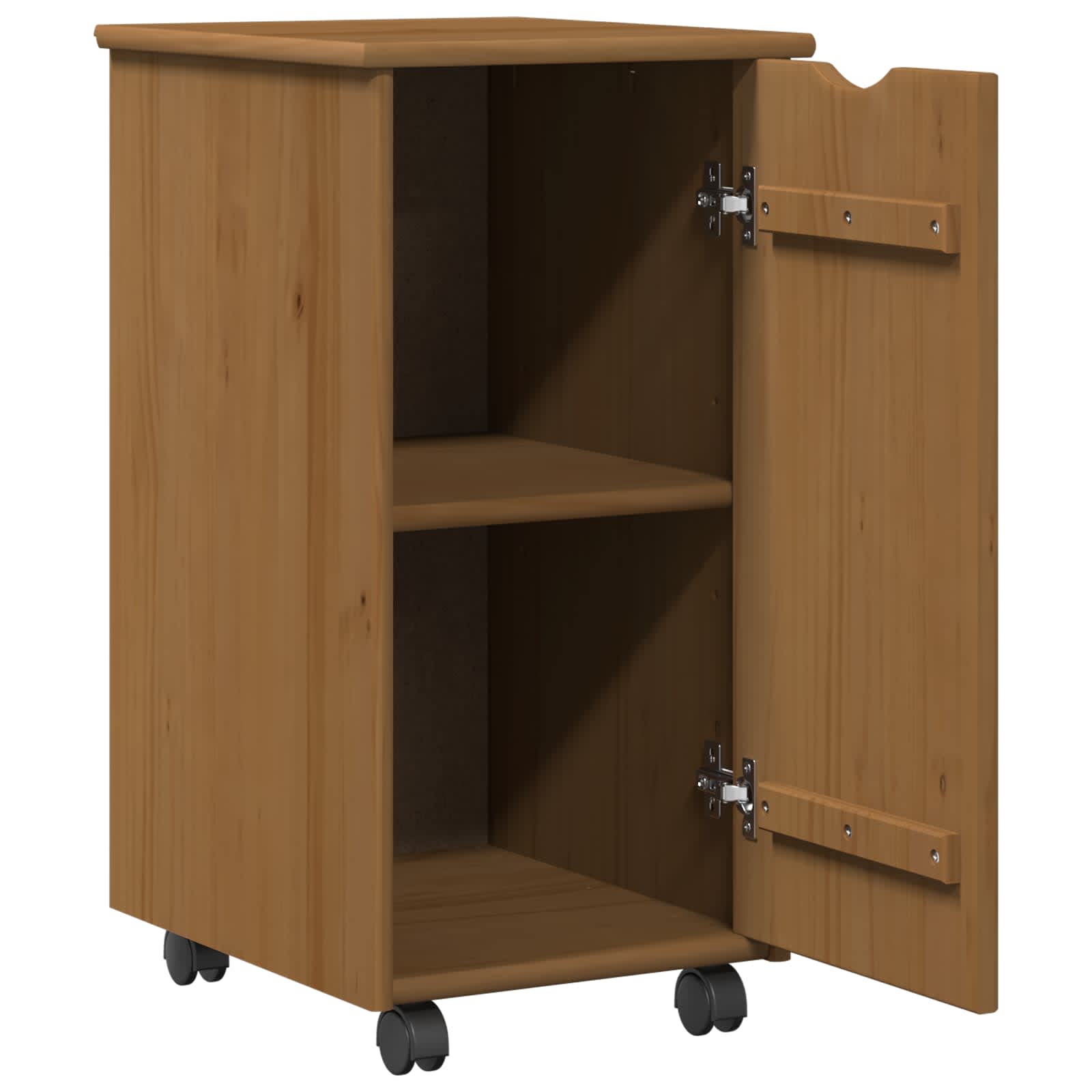 Mobile con Ruote con ruota Marrone miele 34 x 39 x 65,5 cm