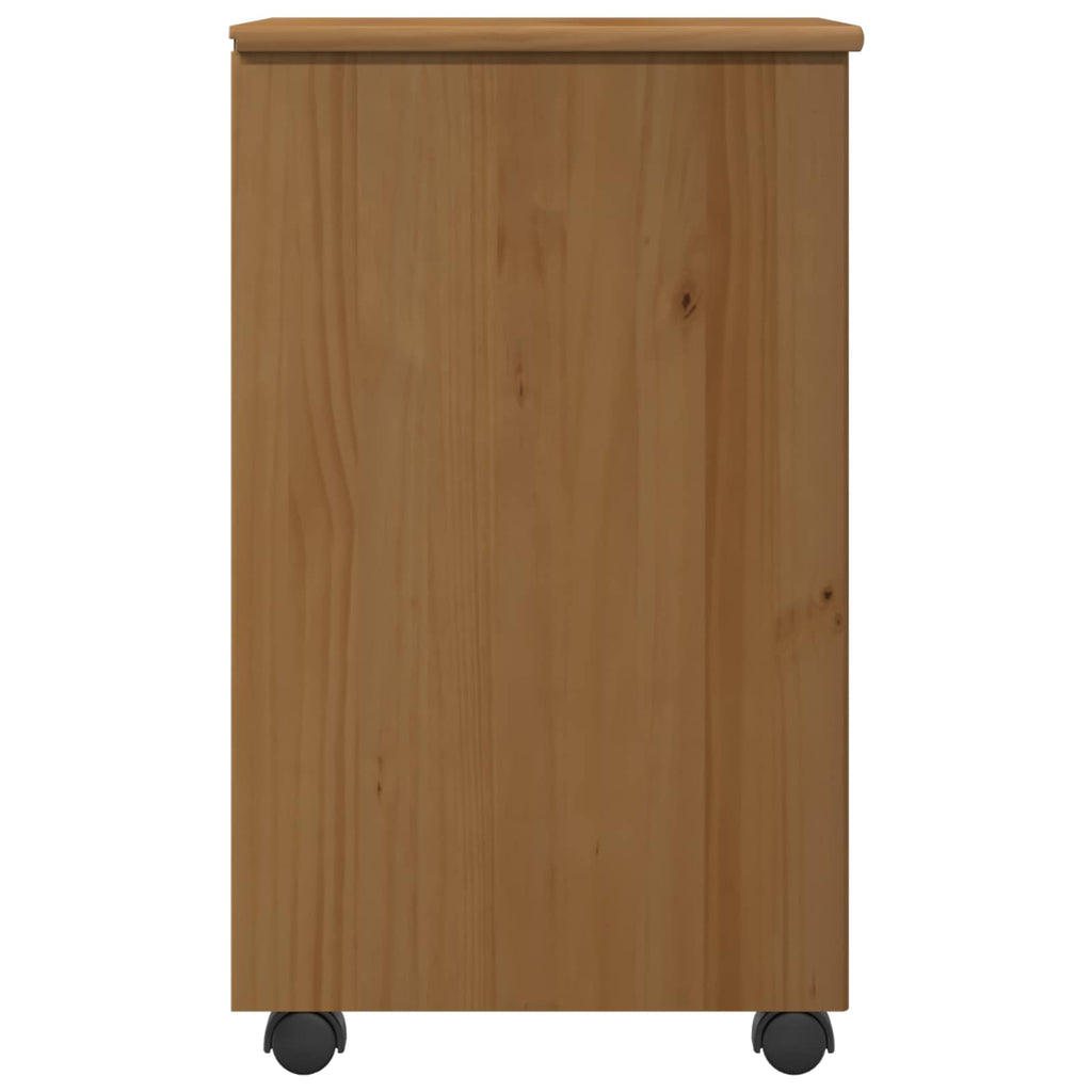 Mobile con Ruote con ruota Marrone miele 34 x 39 x 65,5 cm