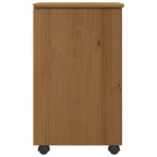 Mobile con Ruote con ruota Marrone miele 34 x 39 x 65,5 cm