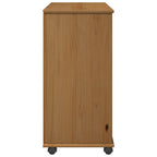 Mobile con Ruote con ruota Marrone miele 63,5 x 39 x 79 cm