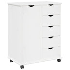 Mobile con Ruote con ruota Bianco 63,5 x 39 x 79 cm