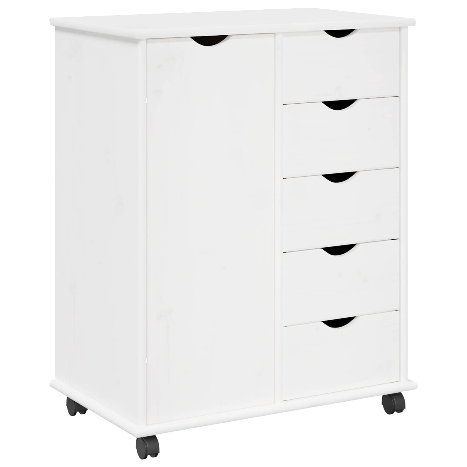 Mobile con Ruote con ruota Bianco 63,5 x 39 x 79 cm