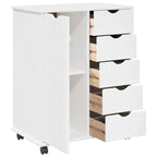 Mobile con Ruote con ruota Bianco 63,5 x 39 x 79 cm