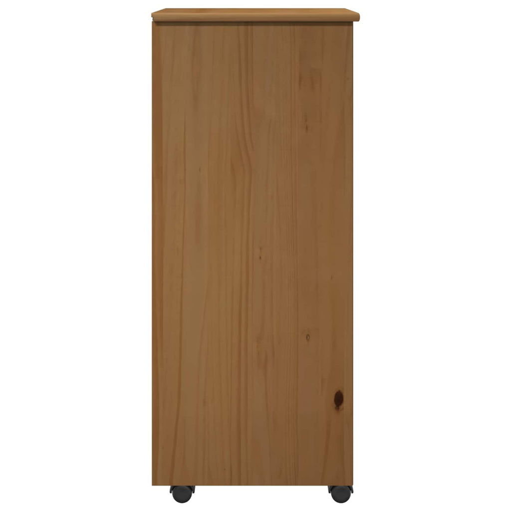 Mobile con Ruote con ruota Marrone miele 34 x 39 x 93,5 cm