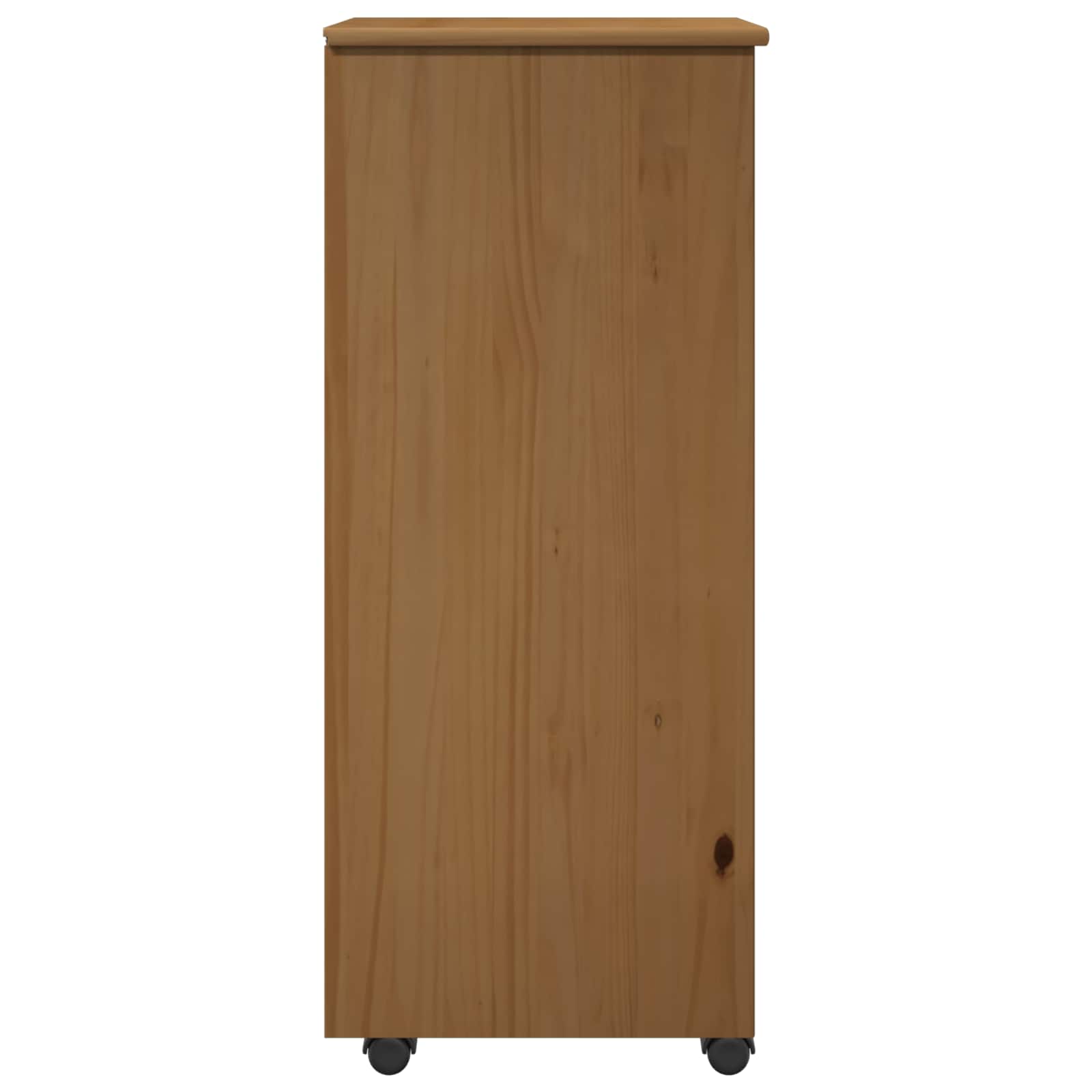 Mobile con Ruote con ruota Marrone miele 34 x 39 x 93,5 cm