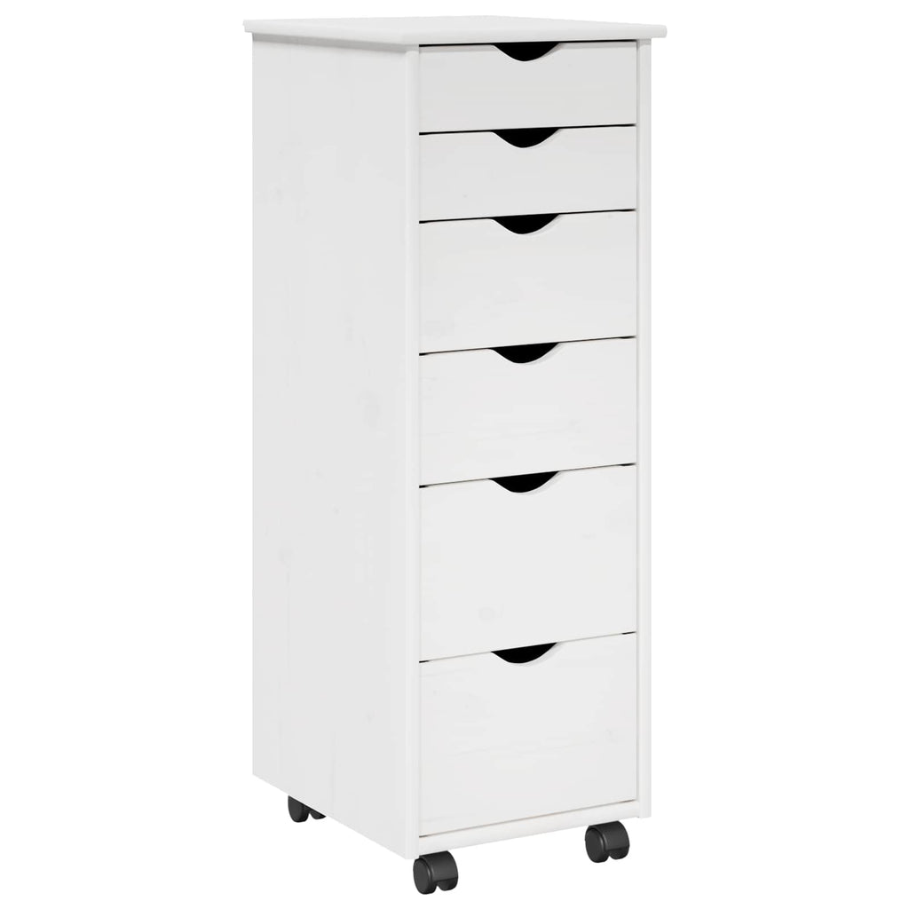 Mobile con Ruote con ruota Bianco 34 x 39 x 93,5 cm