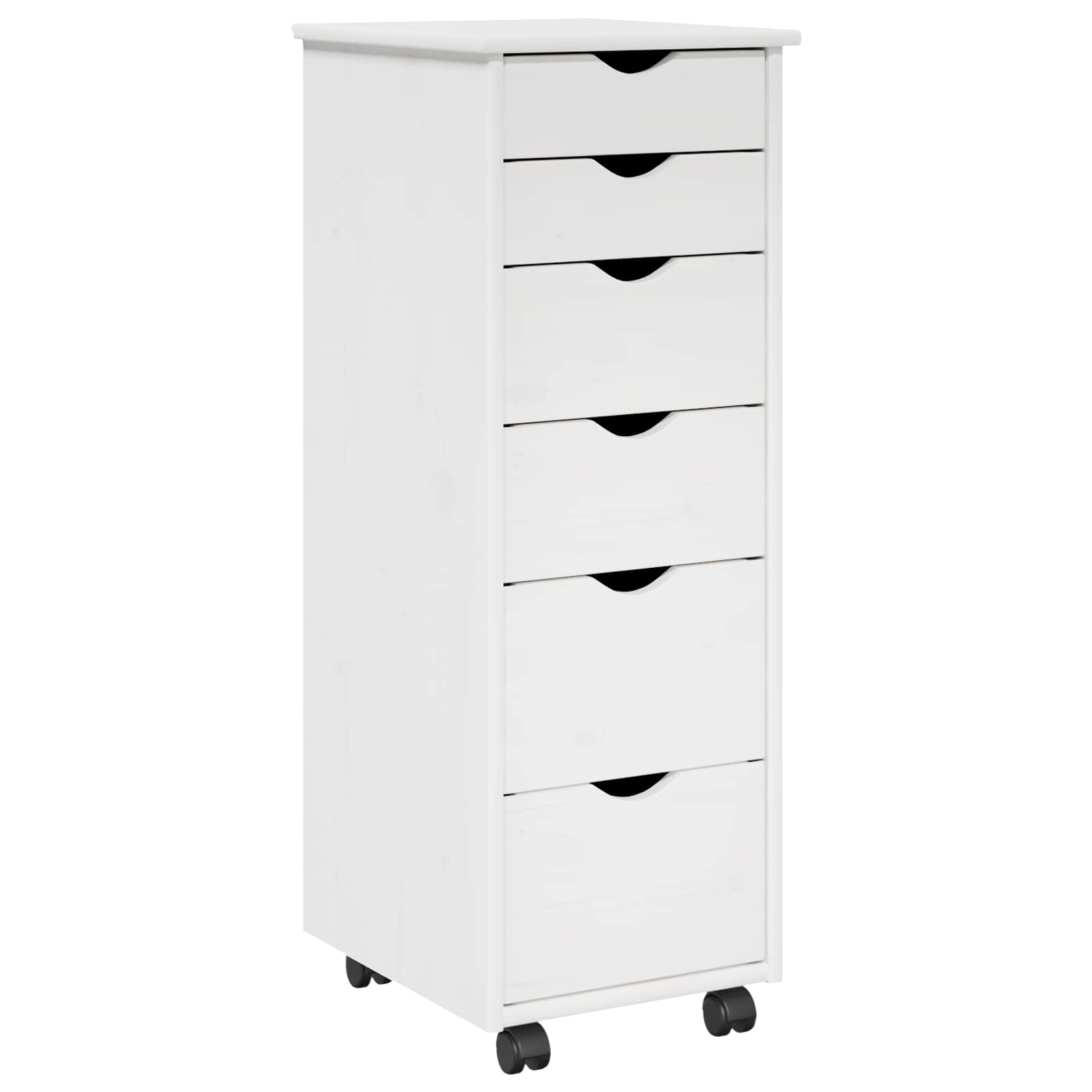 Mobile con Ruote con ruota Bianco 34 x 39 x 93,5 cm