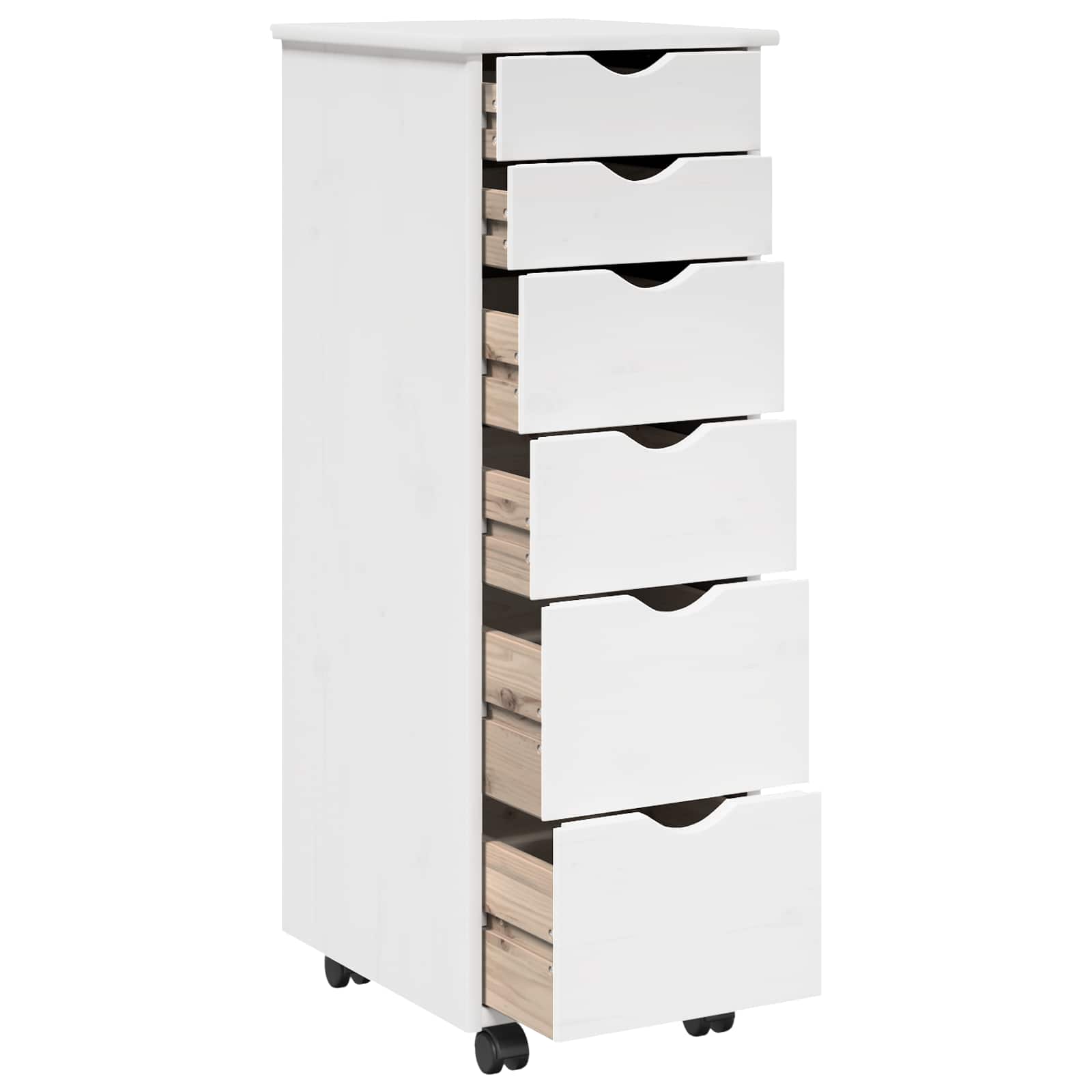 Mobile con Ruote con ruota Bianco 34 x 39 x 93,5 cm