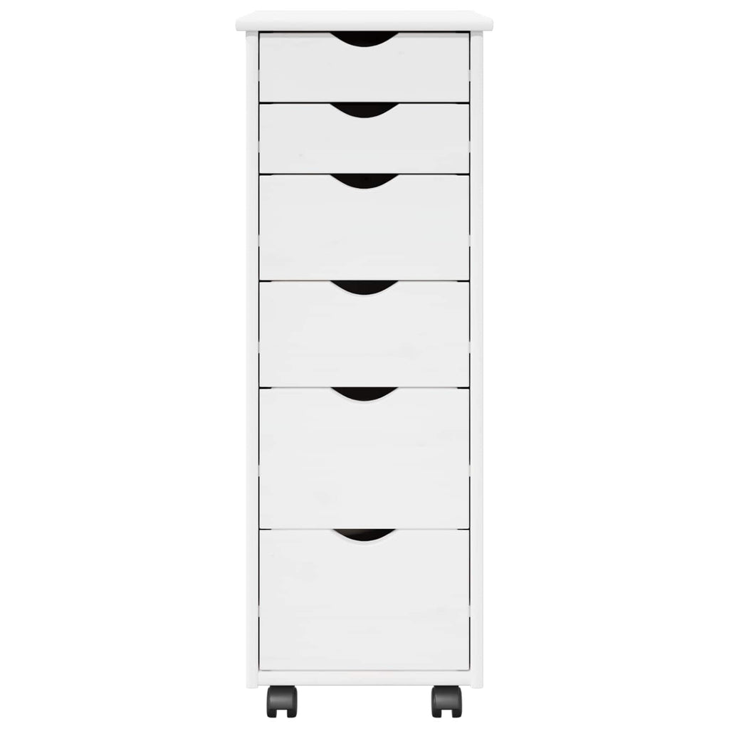 Mobile con Ruote con ruota Bianco 34 x 39 x 93,5 cm