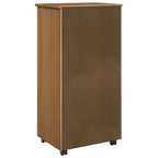 Mobile con Ruote con ruota Marrone miele 53 x 39 x 103 cm