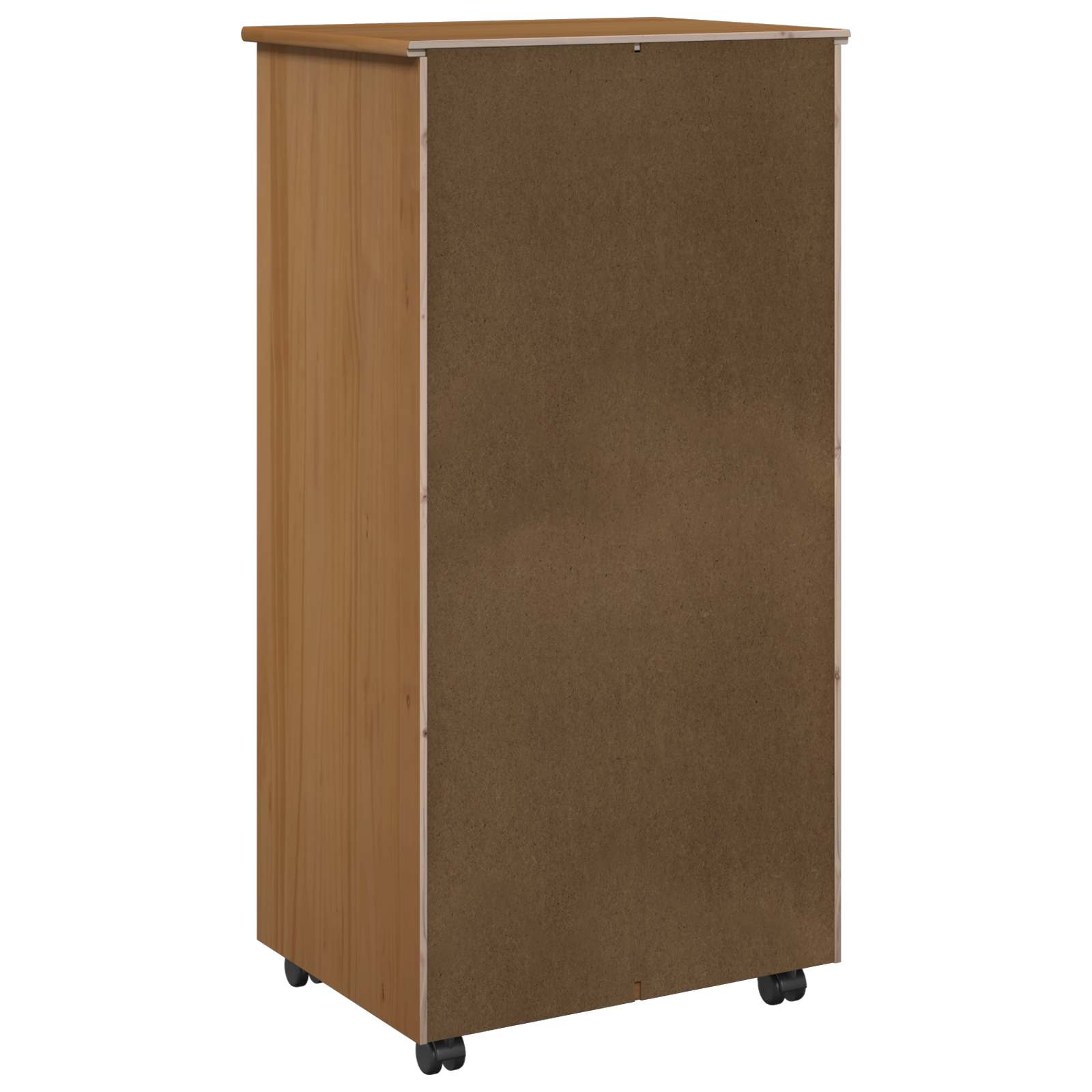 Mobile con Ruote con ruota Marrone miele 53 x 39 x 103 cm