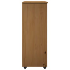 Mobile con Ruote con ruota Marrone miele 53 x 39 x 103 cm