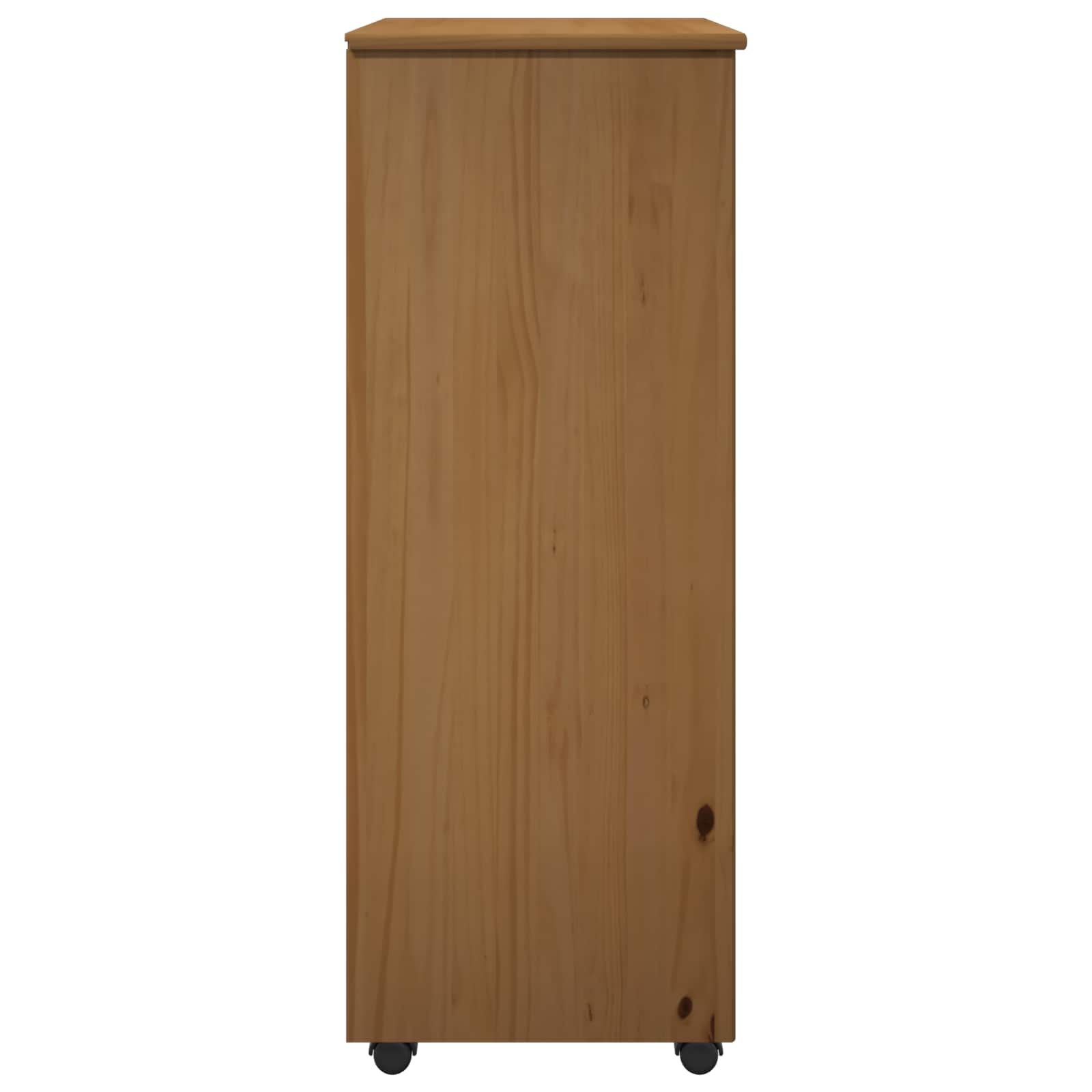 Mobile con Ruote con ruota Marrone miele 53 x 39 x 103 cm