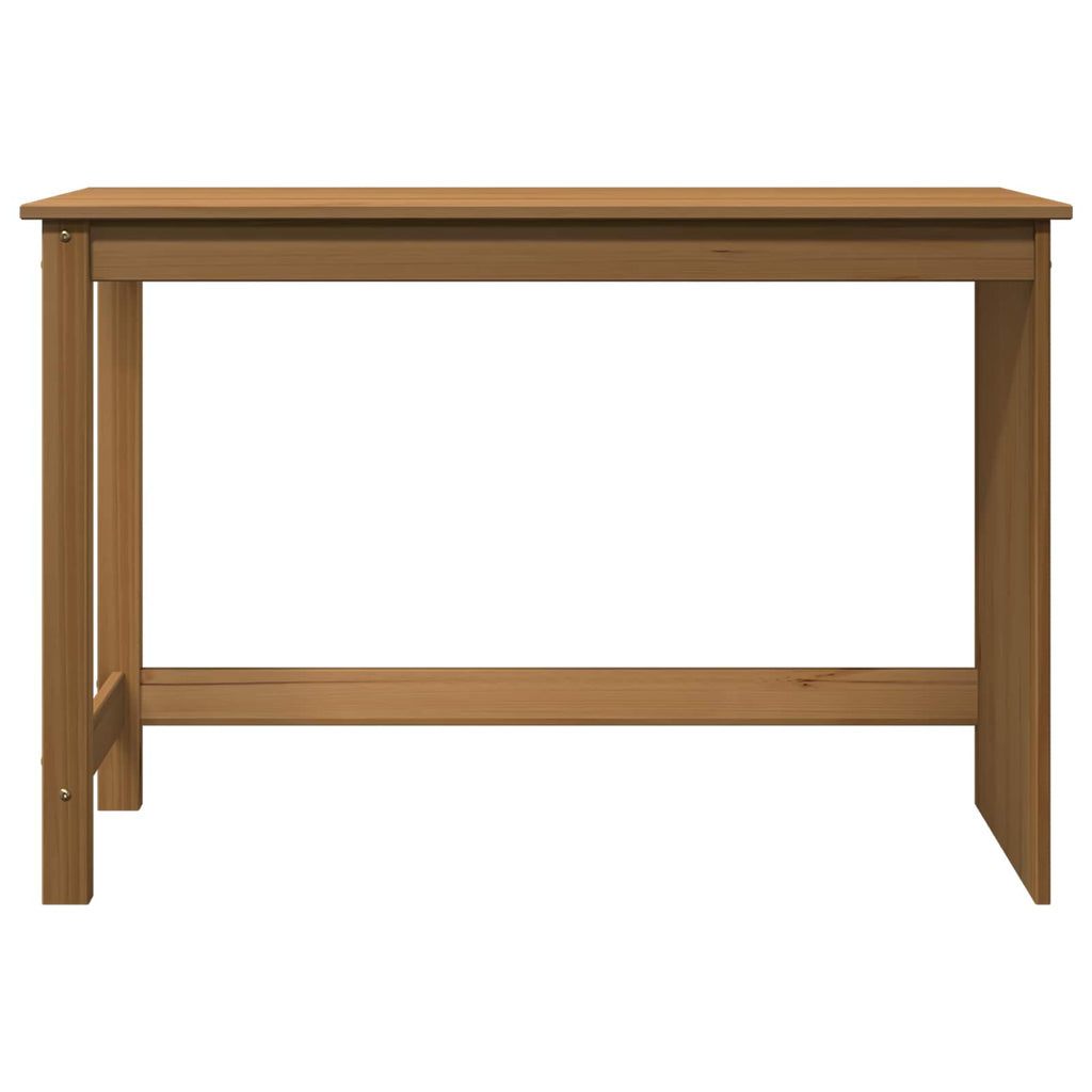 Scrivania Marrone miele 112 x 50 x 75 cm Legno di Pino Massello