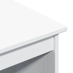 Scrivania Bianco 112 x 50 x 75 cm Legno di Pino Massello