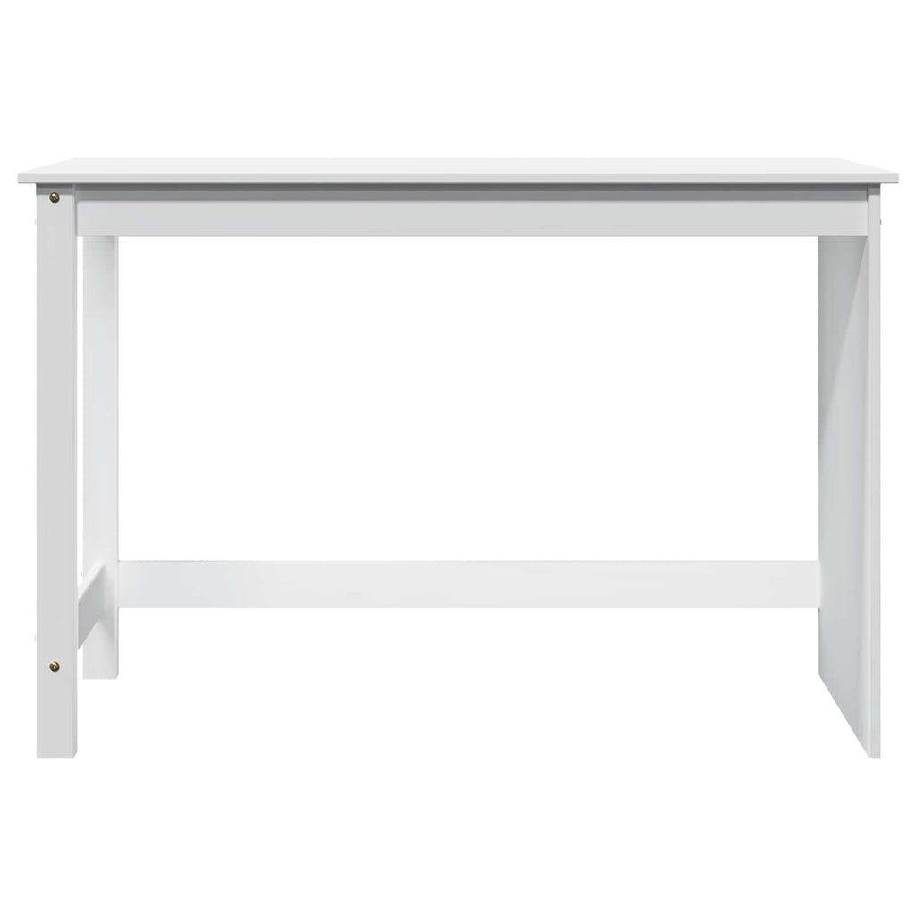 Scrivania Bianco 112 x 50 x 75 cm Legno di Pino Massello