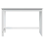 Scrivania Bianco 112 x 50 x 75 cm Legno di Pino Massello