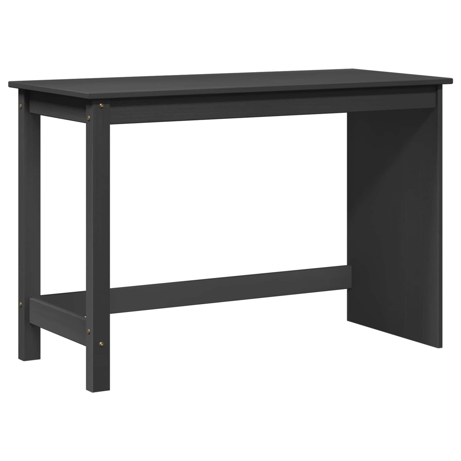 Scrivania Grigio 112 x 50 x 75 cm Legno di Pino Massello