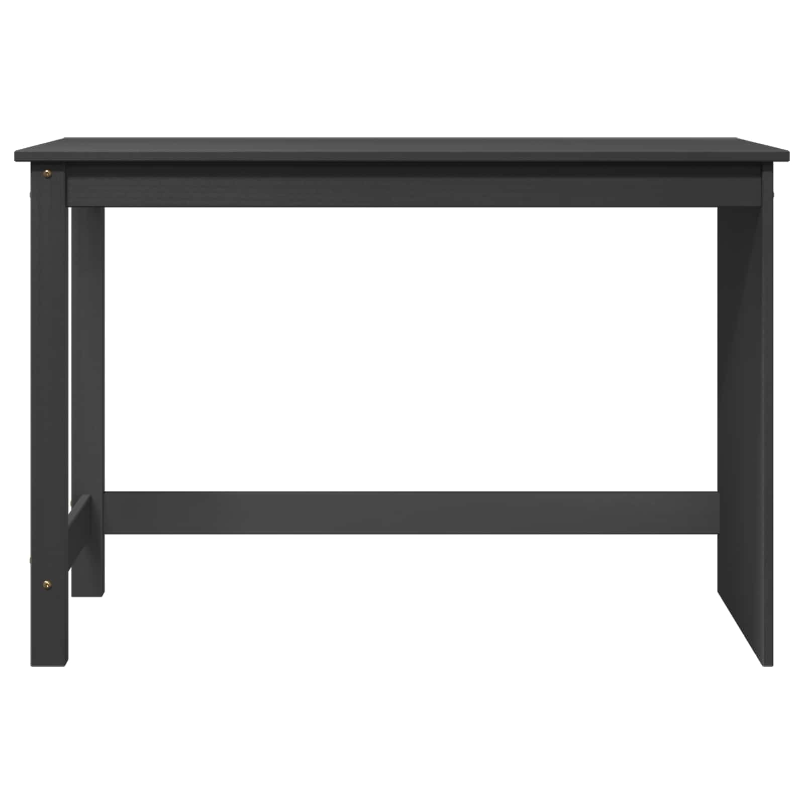 Scrivania Grigio 112 x 50 x 75 cm Legno di Pino Massello