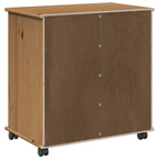 Mobile con Ruote con ruota Marrone miele 63,5 x 39 x 65,5 cm