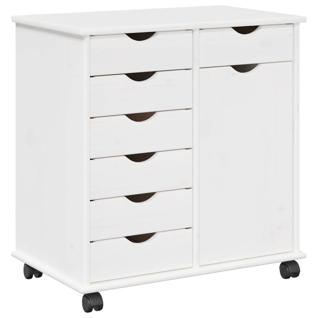 Mobile con Ruote con ruota Bianco 63,5 x 39 x 65,5 cm