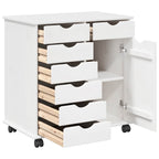 Mobile con Ruote con ruota Bianco 63,5 x 39 x 65,5 cm