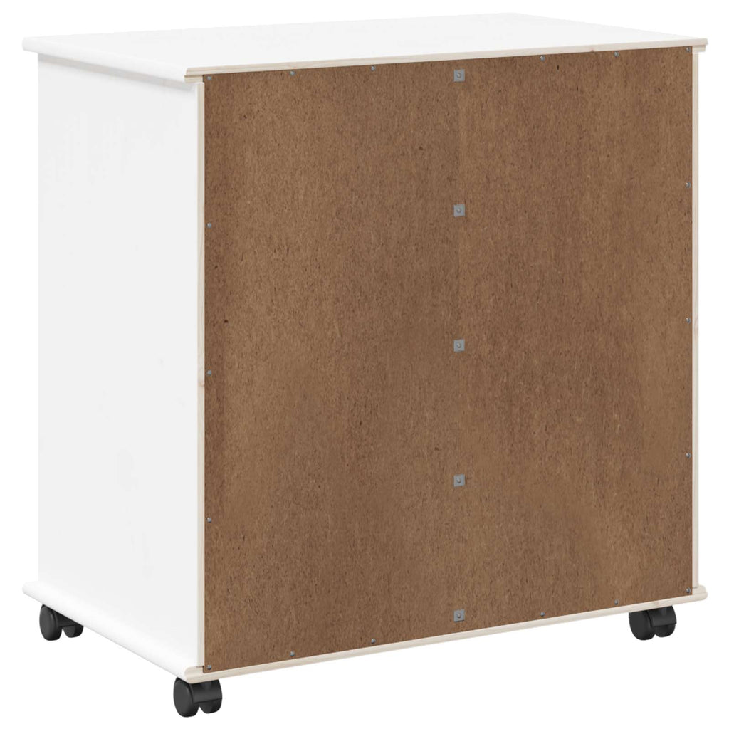 Mobile con Ruote con ruota Bianco 63,5 x 39 x 65,5 cm