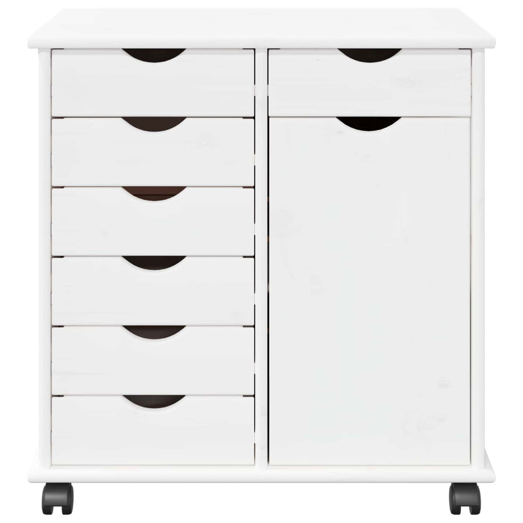 Mobile con Ruote con ruota Bianco 63,5 x 39 x 65,5 cm