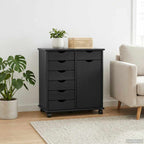 Mobile con Ruote con ruota Nero 63,5 x 39 x 65,5 cm