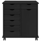 Mobile con Ruote con ruota Nero 63,5 x 39 x 65,5 cm