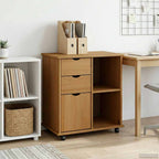 Mobile con Ruote con ruota Marrone miele 63,5 x 39 x 65,5 cm
