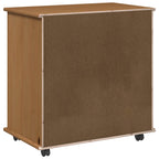 Mobile con Ruote con ruota Marrone miele 63,5 x 39 x 65,5 cm